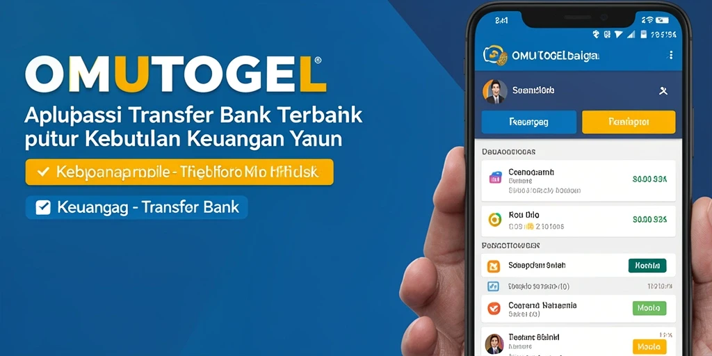 Antarmuka pengguna OMUTOGEL yang inovatif untuk Transfer Bank.