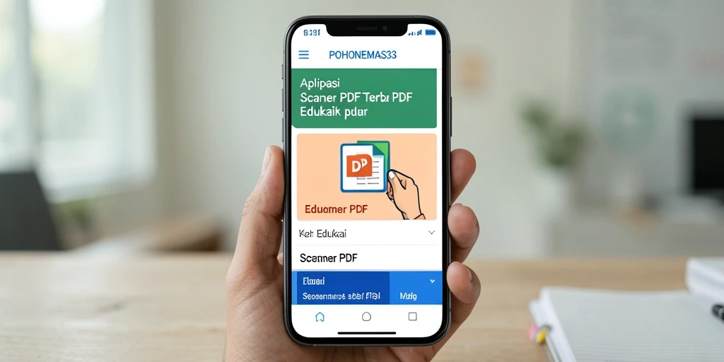 Antarmuka POHONEMAS33 menampilkan fungsi pemindaian PDF yang efektif.
