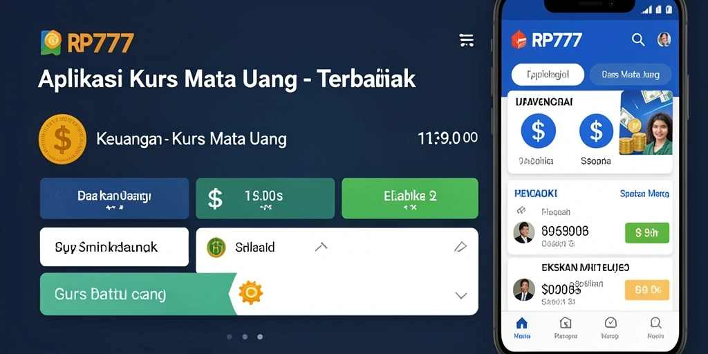 Antarmuka RP777 menampilkan nilai tukar mata uang secara jelas dan menarik.