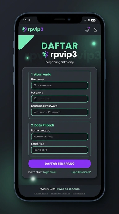 Cara Mudah Buat Akun rpvip3 di Android