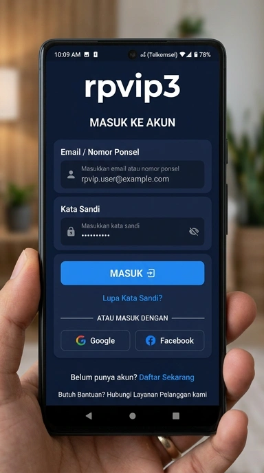 Cara Mudah Masuk Akun rpvip3 untuk Pengguna Android