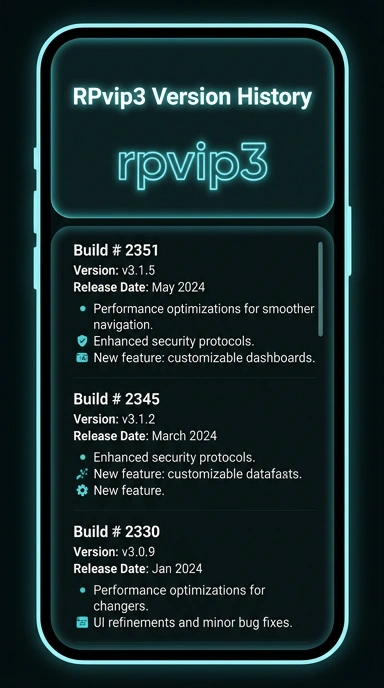 Riwayat Versi rpvip3 untuk Pengguna Android
